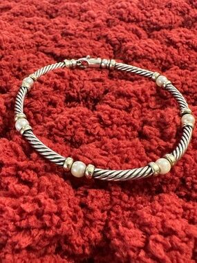David Yurman Pearl Metro Bracelet 7”